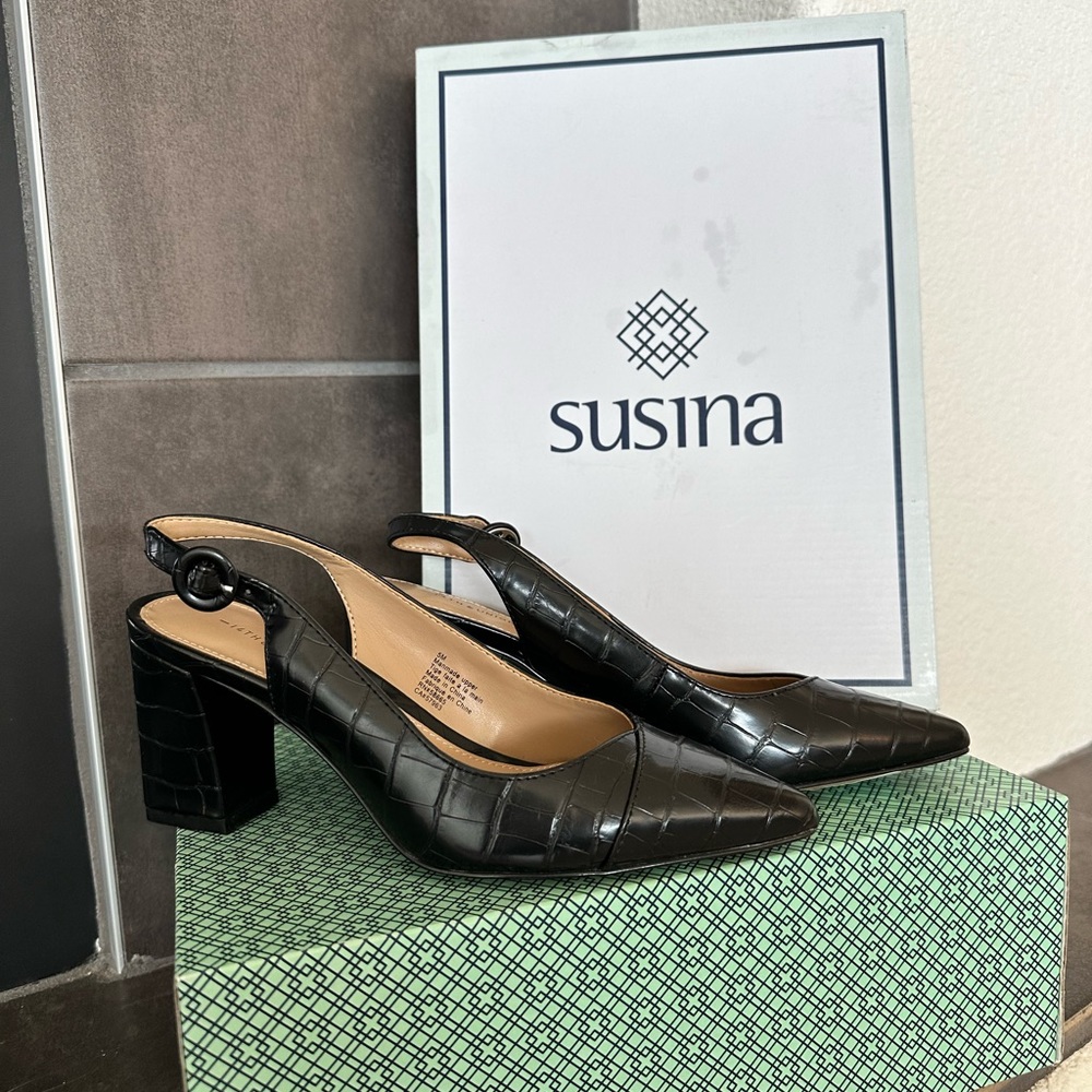 Susina Black Dressy Shoes